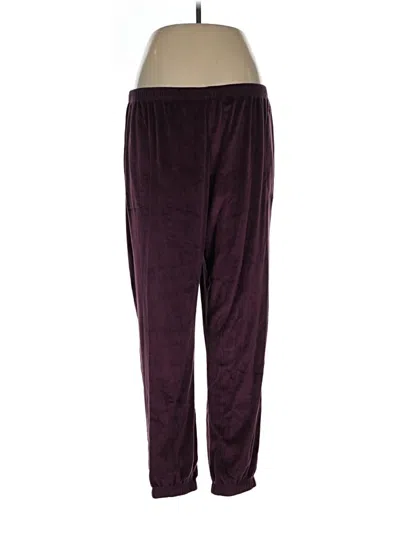 Pre-owned Joyspun Casual Pants In Burgundy