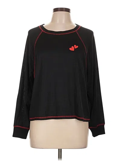 Pre-owned Joyspun Long Sleeve T-shirt In Black