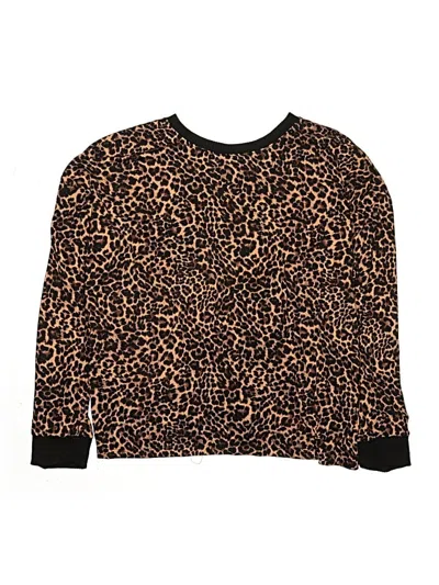 Pre-owned Joyspun Kids' Long Sleeve T-shirt In Brown