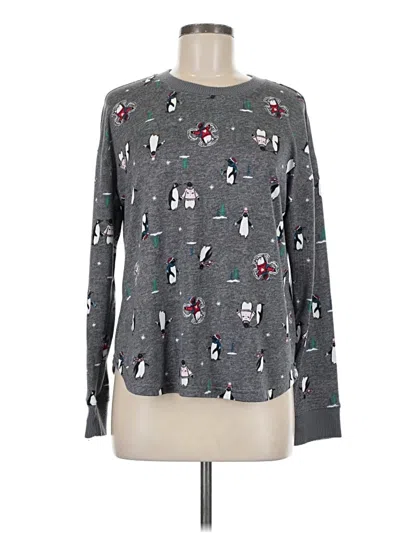 Pre-owned Joyspun Long Sleeve T-shirt In Gray