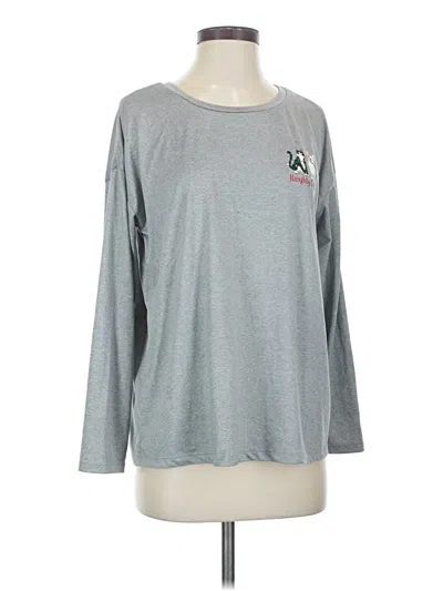 Pre-owned Joyspun Long Sleeve T-shirt In Gray