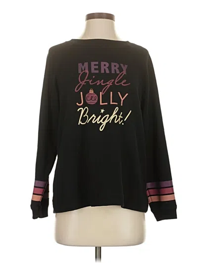 Pre-owned Joyspun Pullover Sweater In Black