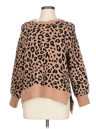 Pre-owned Joyspun Pullover Sweater In Brown