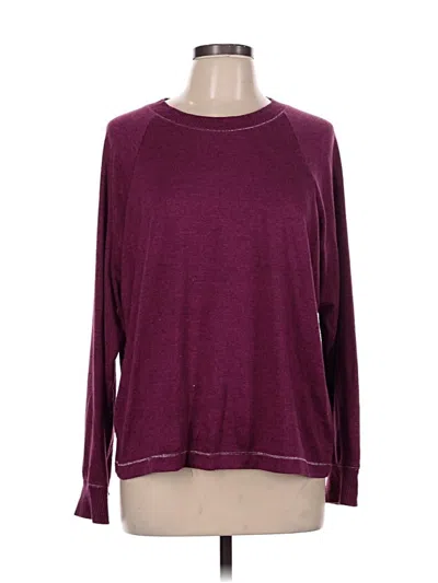 Pre-owned Joyspun Pullover Sweater In Burgundy