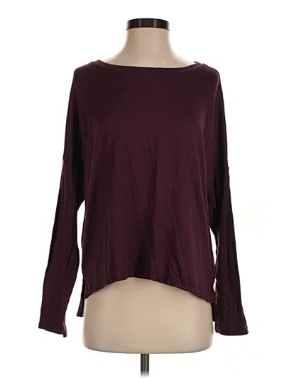 Pre-owned Joyspun Pullover Sweater In Burgundy