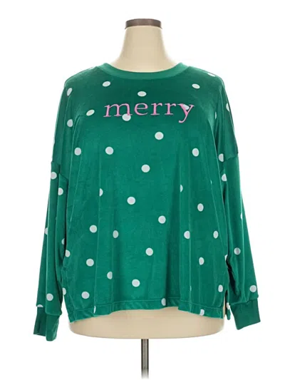 Pre-owned Joyspun Pullover Sweater In Green