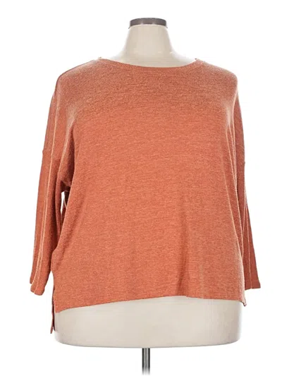 Pre-owned Joyspun Pullover Sweater In Orange