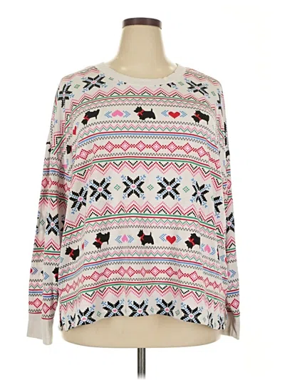 Pre-owned Joyspun Pullover Sweater In White