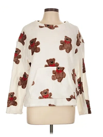 Pre-owned Joyspun Pullover Sweater In White