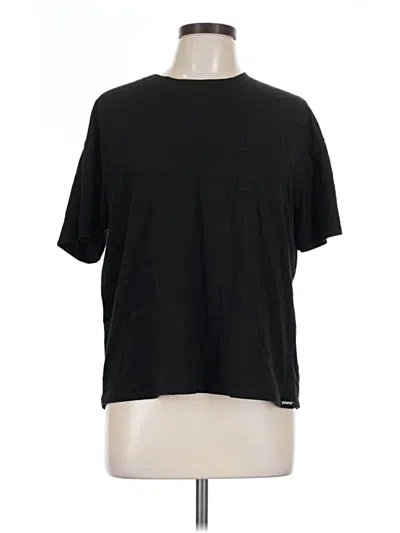 Pre-owned Joyspun Short Sleeve T-shirt In Black