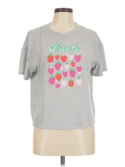 Pre-owned Joyspun Short Sleeve T-shirt In Gray