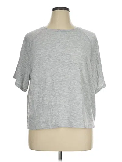 Pre-owned Joyspun Short Sleeve T-shirt In Silver