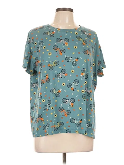 Pre-owned Joyspun Short Sleeve T-shirt In Teal