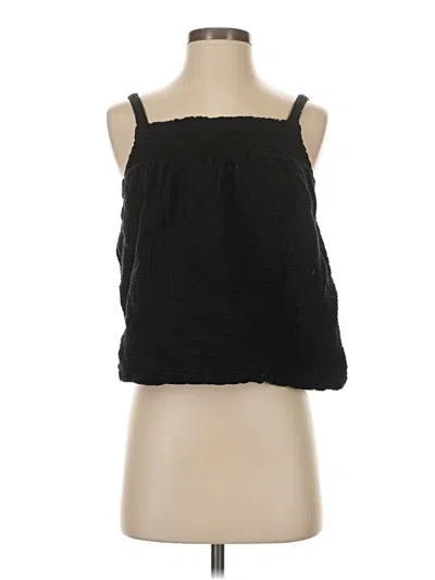 Pre-owned Joyspun Sleeveless Blouse In Black