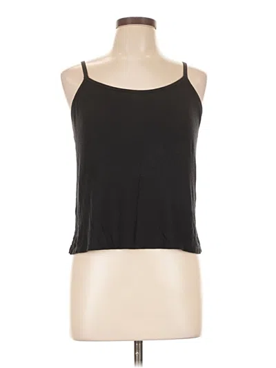 Pre-owned Joyspun Sleeveless Top Black Halter Neckline Tops