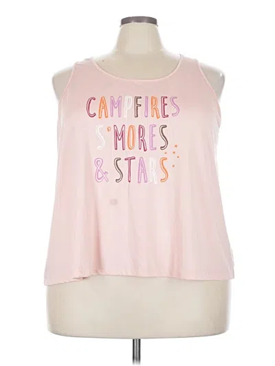 Pre-owned Joyspun Sleeveless T-shirt In Pink