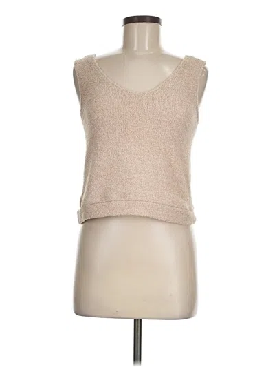 Pre-owned Joyspun Sweater Vest In Brown