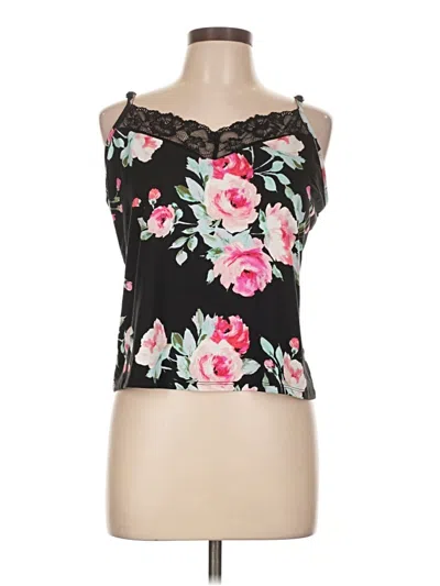 Pre-owned Joyspun Tank Top Black Strapless Neckline Tops