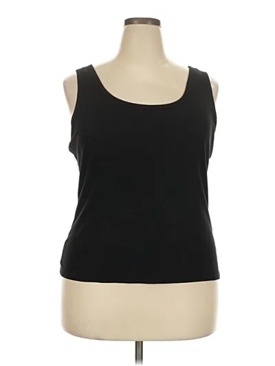 Pre-owned Joyspun Tank Top Black Strapless Neckline Tops