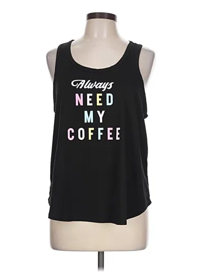 Pre-owned Joyspun Tank Top Black Strapless Neckline Tops