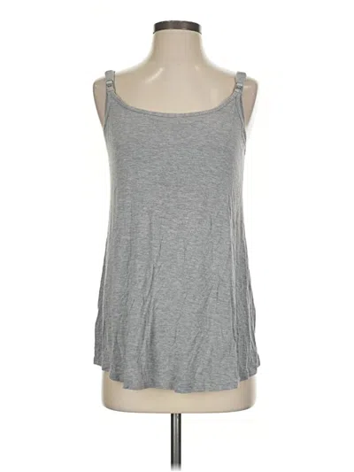Pre-owned Joyspun Tank Top Gray Strapless Neckline Tops
