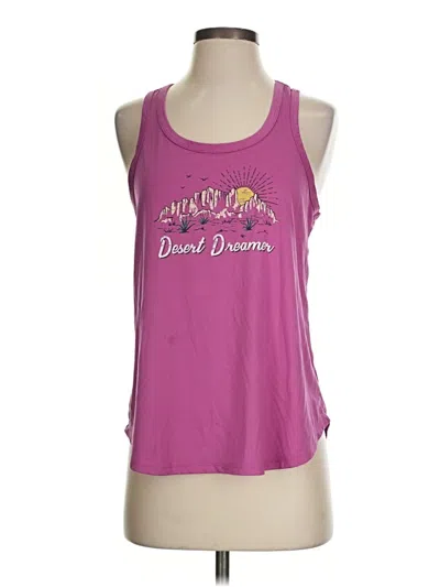 Pre-owned Joyspun Tank Top Pink Halter Neckline Tops