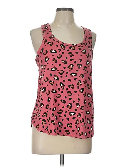 Pre-owned Joyspun Tank Top Pink Halter Neckline Tops