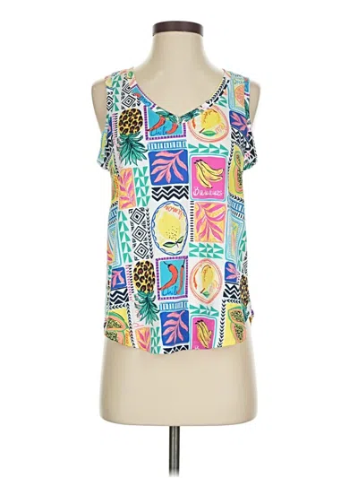 Pre-owned Joyspun Tank Top Yellow Square Neckline Tops