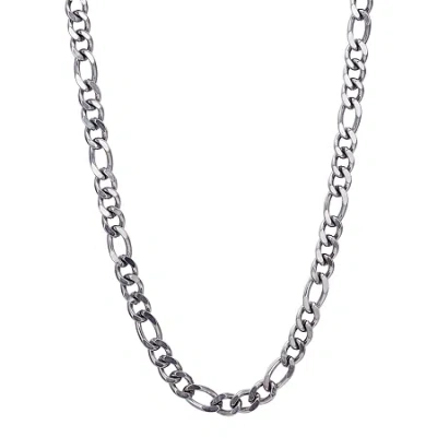 J.p. Army Mens Stainless Steel 24 Inch Link Chain Necklace In Transparent
