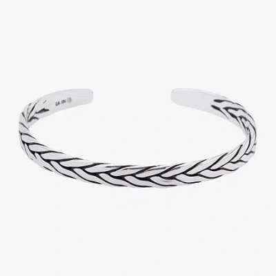 J.p. Army Mens Stainless Steel Cuff Bracelet In Green