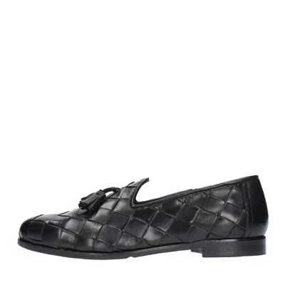 Jp/david Flat Shoes Black In Nero Neri E Grigi