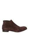 Jp/david Man Ankle Boots Dark Brown Size 8 Leather