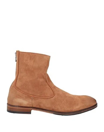 Jp/david Man Ankle Boots Tan Size 9 Leather In Brown