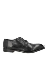 Jp/david Man Lace-up Shoes Black Size 7 Leather