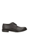 Jp/david Man Lace-up Shoes Dark Brown Size 9 Leather