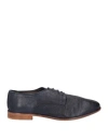Jp/david Man Lace-up Shoes Midnight Blue Size 9 Soft Leather