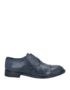 Jp/david Man Lace-up Shoes Navy Size 6 Soft Leather In Navy