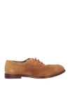 JP/DAVID JP/DAVID MAN LACE-UP SHOES TAN SIZE 9 LEATHER