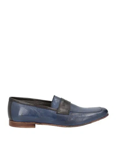 Jp/david Man Loafers Bright Blue Size 7 Leather