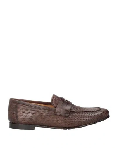 Jp/david Man Loafers Chocolate Brown Size 9 Leather