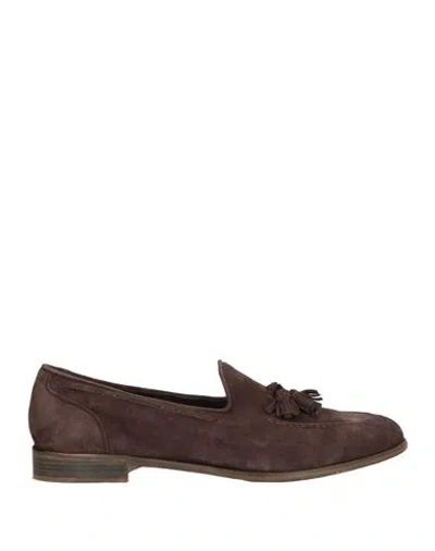Jp/david Man Loafers Dark Brown Size 12 Goat Skin