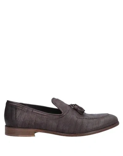Jp/david Man Loafers Dark Brown Size 8 Soft Leather