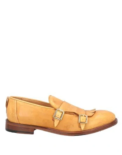 Jp/david Man Loafers Marigold Size 9 Leather In Yellow