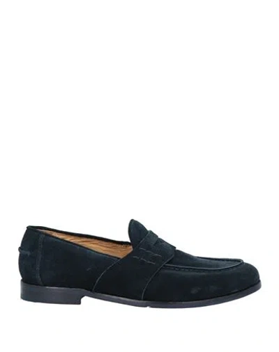 Jp/david Man Loafers Midnight Blue Size 8 Leather