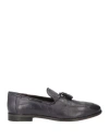 Jp/david Man Loafers Midnight Blue Size 9 Leather In Blue