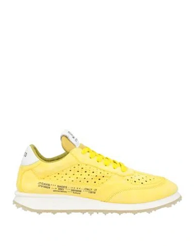 Jp/david Man Sneakers Yellow Size 11 Leather