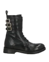 Jp/david Woman Ankle Boots Black Size 5.5 Leather In Black