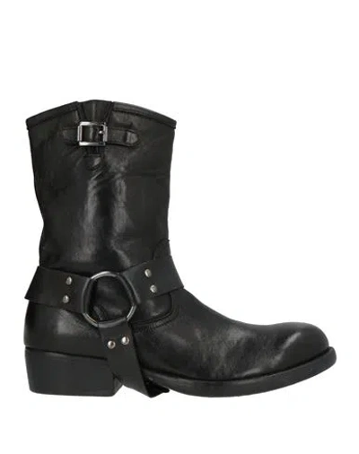 Jp/david Woman Ankle Boots Black Size 6 Leather