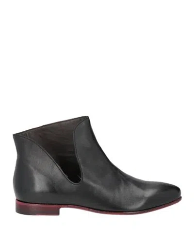 Jp/david Woman Ankle Boots Black Size 8 Leather
