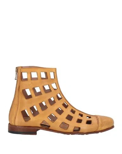 Jp/david Woman Ankle Boots Camel Size 6 Leather In Beige